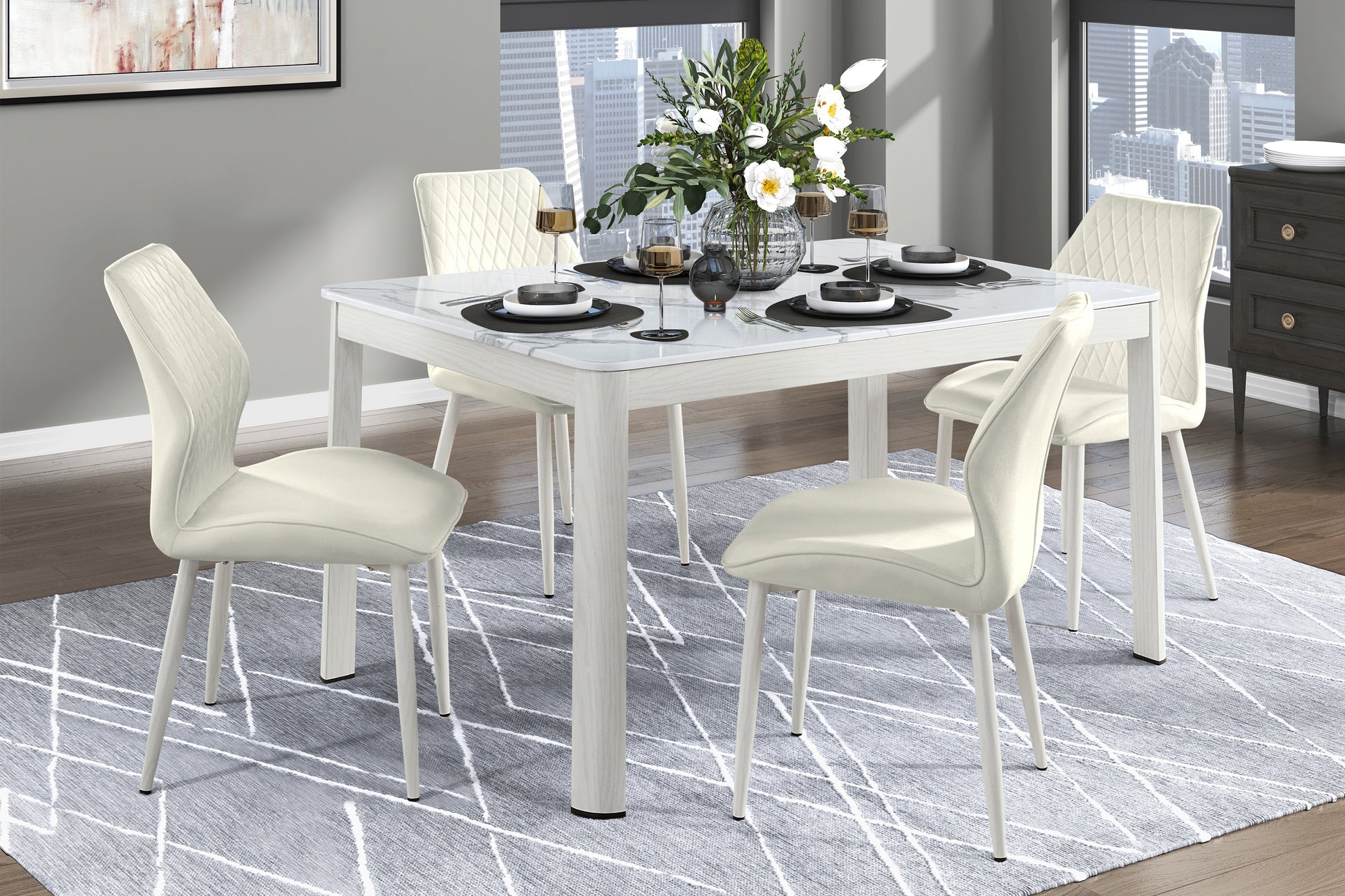 Modern Dining Side Chairs Set Of 2, Beige Velvet Upholstered White Metal Legs Furniture Beige Dining Room Modern,Ultra Modern Side Chair Metal