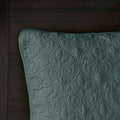 3 Piece Reversible Bedspread Set Balsam Green King Green Polyester