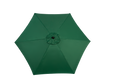 9Ft Outdoor Patio Umbrella Outdoor Table Umbrella With Push Button Tilt And Crank, Market Umbrella 6 Sturdy Ribsdeck, Backyard, Pool Base Not Included Dark Green Dark Green Garden & Outdoor Steel