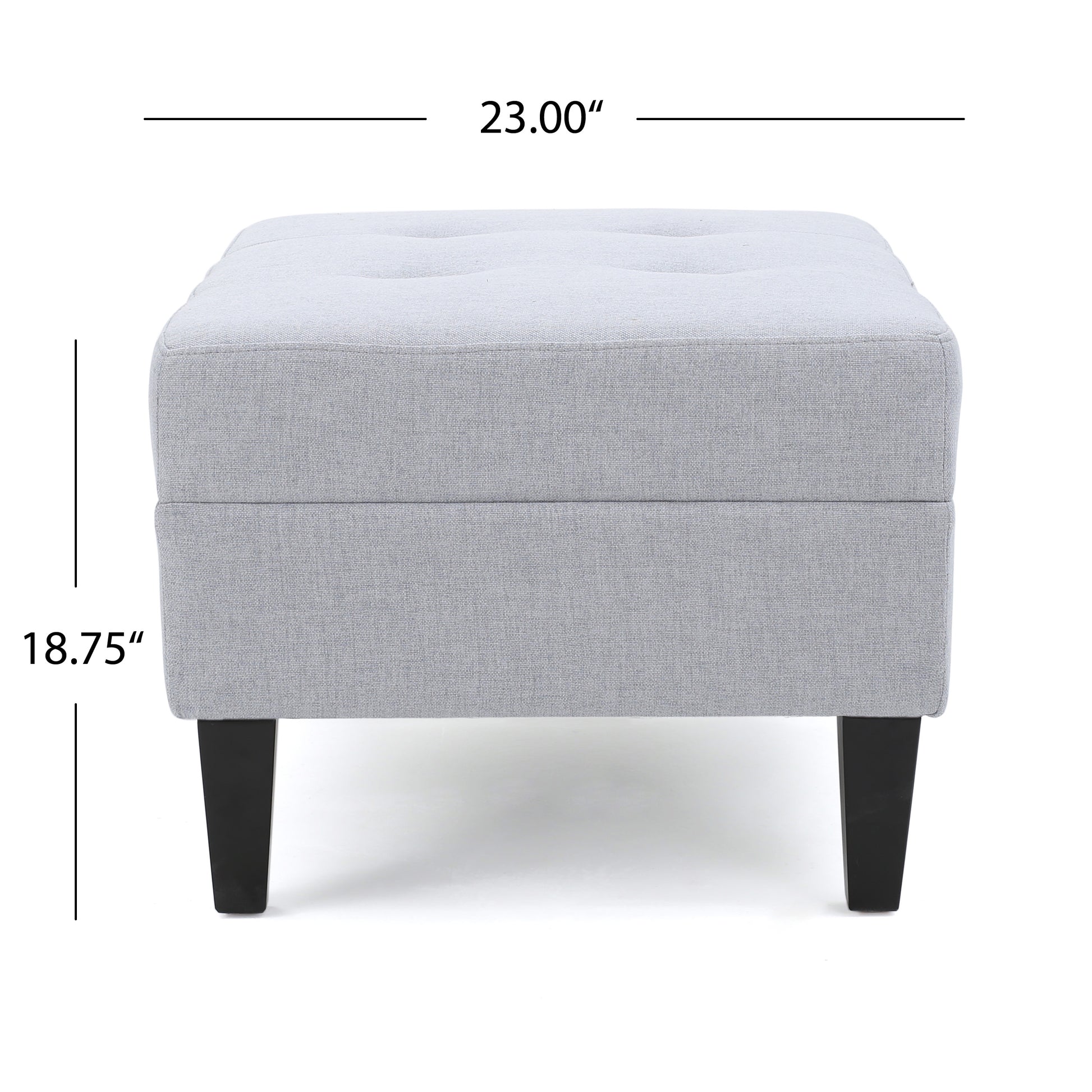 Ottoman Light Grey Fabric