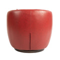 Upholstered Swivel Barrel Armchair With Storage Modern Living Room Side Chair For Bedroom Office Reading Spaces Pu Red Red Foam Upholstered