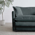 U Shaped Sectional Sofa W Reversible Footrest, 5 Seater Convertible Corner Couch With 2 Ottomans ,Modern Minimalist Soft Sofa & Couch For Living Room ,Gray Chenille Gray Chenille 3 Seat
