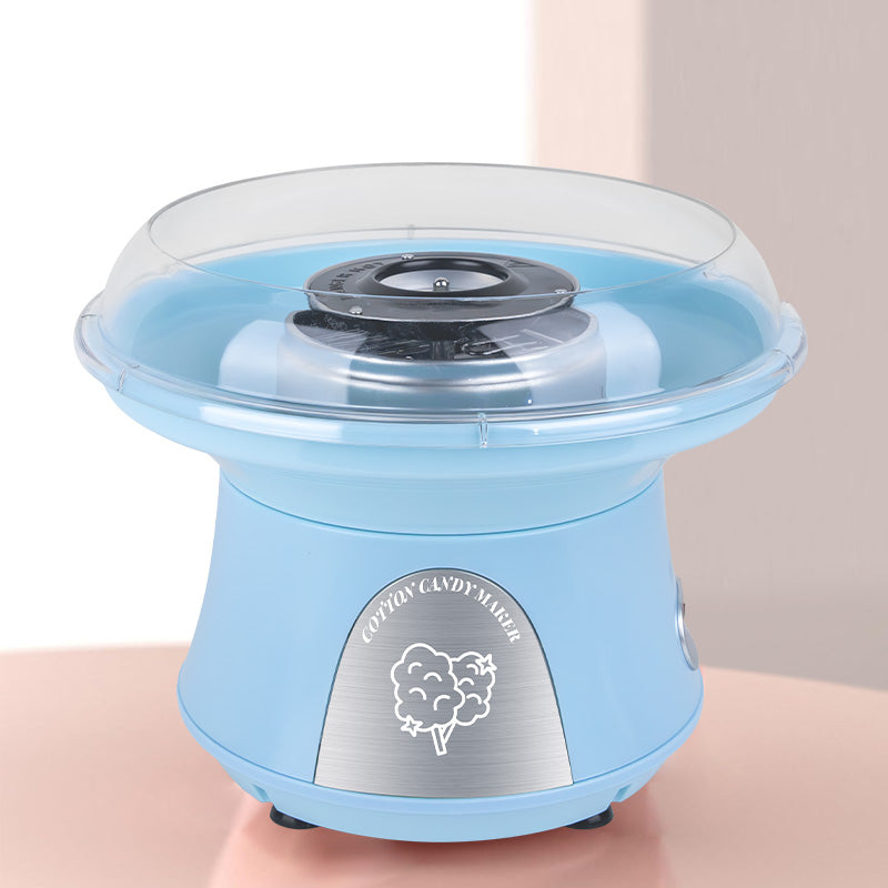 Cotton Candy Machine, Mini Cotton Candy Maker For Kids, Vintage Candy Maker For Christmas Gift, Home, Birthday Family Party Blue Plastic