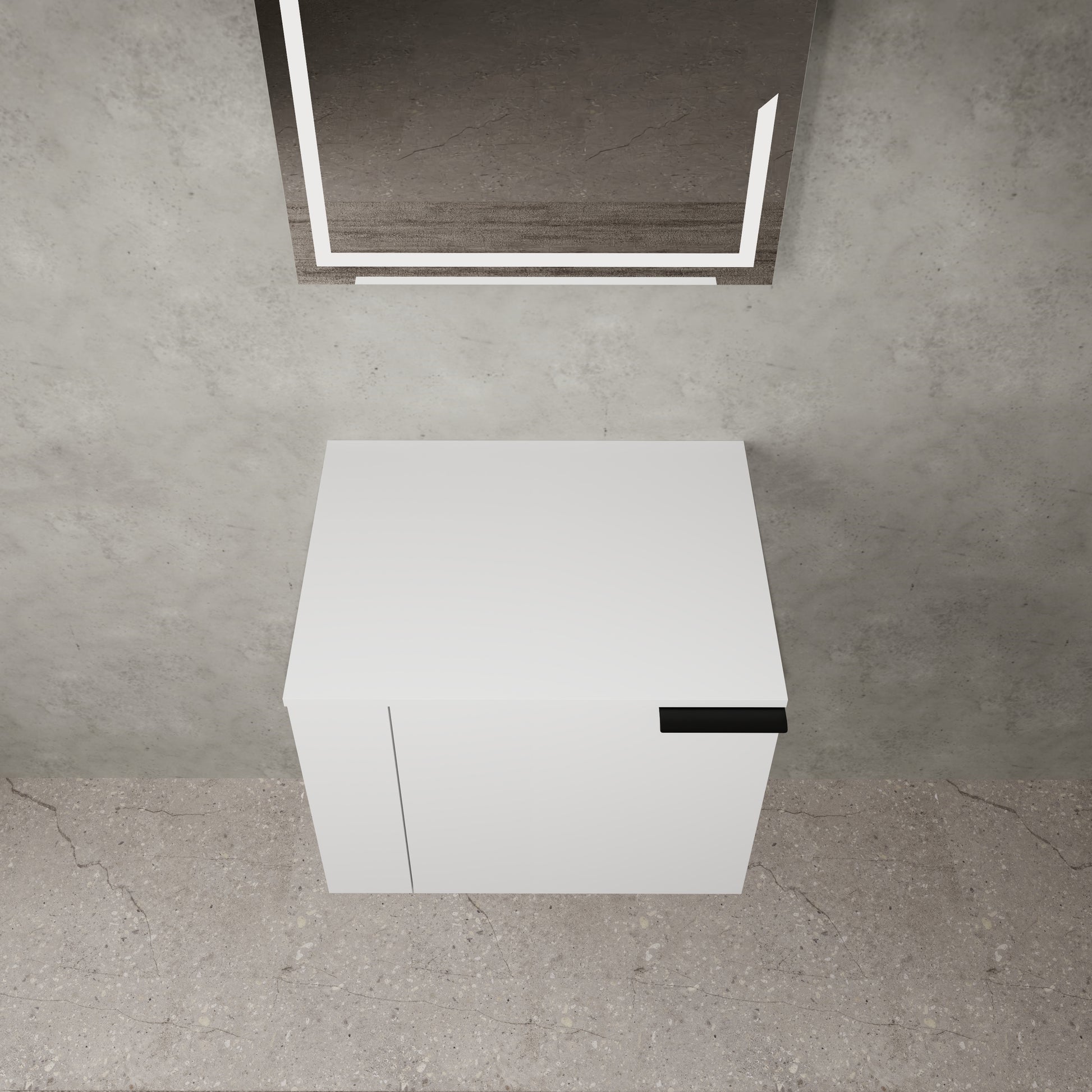 24 "Bathroom Vanity Sink Combo For Big Space,Modern Bathroom Cabinet Cabinet Combination, Bathroom Sink Cabinet Set Without Sink,White Composable Ameican White Oak Bathroom American Design