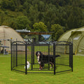 Dog Playpen Indoor 32 Inch 8 Panels Metal Dog Pen Pet Dog Fence Outdoor Exercise Pen With Doors, Heavy Duty Dog Fence Puppy Pen For Large Medium Small Dogs Indoor Outdoor Foldable Pet Exercise Pen