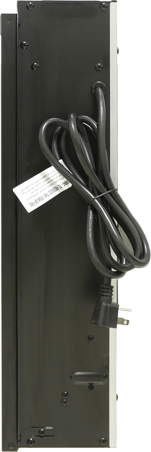 23 Inch Electric Fireplace Insert, Ultra Thin Heater With Log Set & Realistic Flame, Remote Control With Timer, Overheating Protection Powder Coated Electric Antique Black Vent Free Yes Insert Tempered Glass Sheet Metal Electric