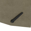 The Granada Recliner In Sage Gray Gray,Sage Manual Handle Wood Handle Microsuede,Polyester