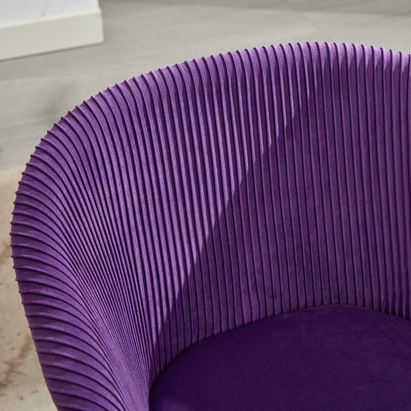 Ts Stripe Dinding Chair Purple Velvet