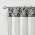 Twist Tab Lined Window Curtain Panel Only 1 Pc Panel Charcoal Polyester