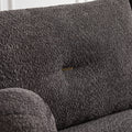 Lamb'S Wool 2 Seater Cushion Sofa 90'' Comfortable Sofa For Living Room Bedroom And Other Casual Spaces Lamb'S Wool Sofa With 2 Cushions And 2 Ball Pillows. Gray Two Sets Gray Foam Fabric 4 Seat