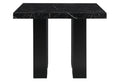 Mikha Black Bar Table Black Rubber Wood