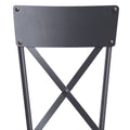 Grey And Sandy Black Side Chair With X Shape Back Set Of 2 Grey Black Primary Living Space Contemporary Fabric Metal