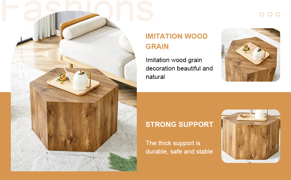 Modern Mdf Coffee Table, With Complex Texture Patterns, Style And Texture Coffee Table To Redefine Your Interior Decoration And Enhance Your Living Space, Stylish And Durable Design Wood Mdf