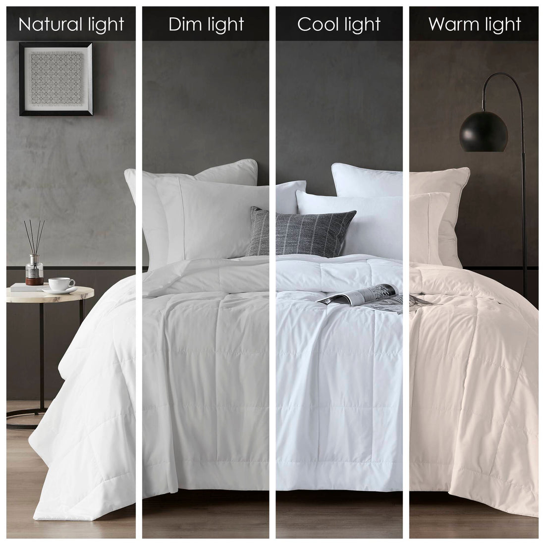 Down Alternative Blanket White King White Polyester