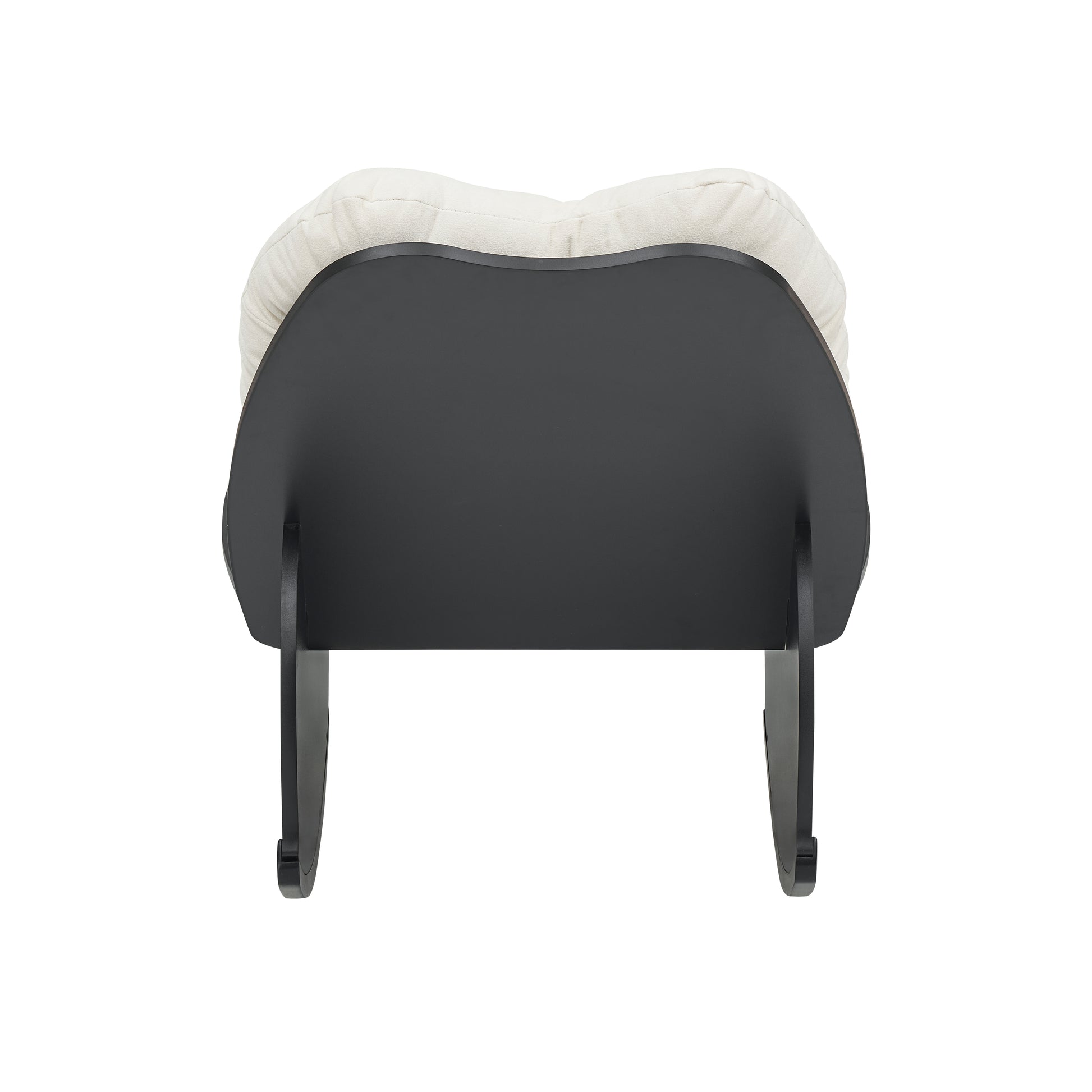 2409 Beige Rocking Chair Balcony Leisure Comfortable Seat For Elderly Children Adult Lunch Chair Beige Polyester Blend