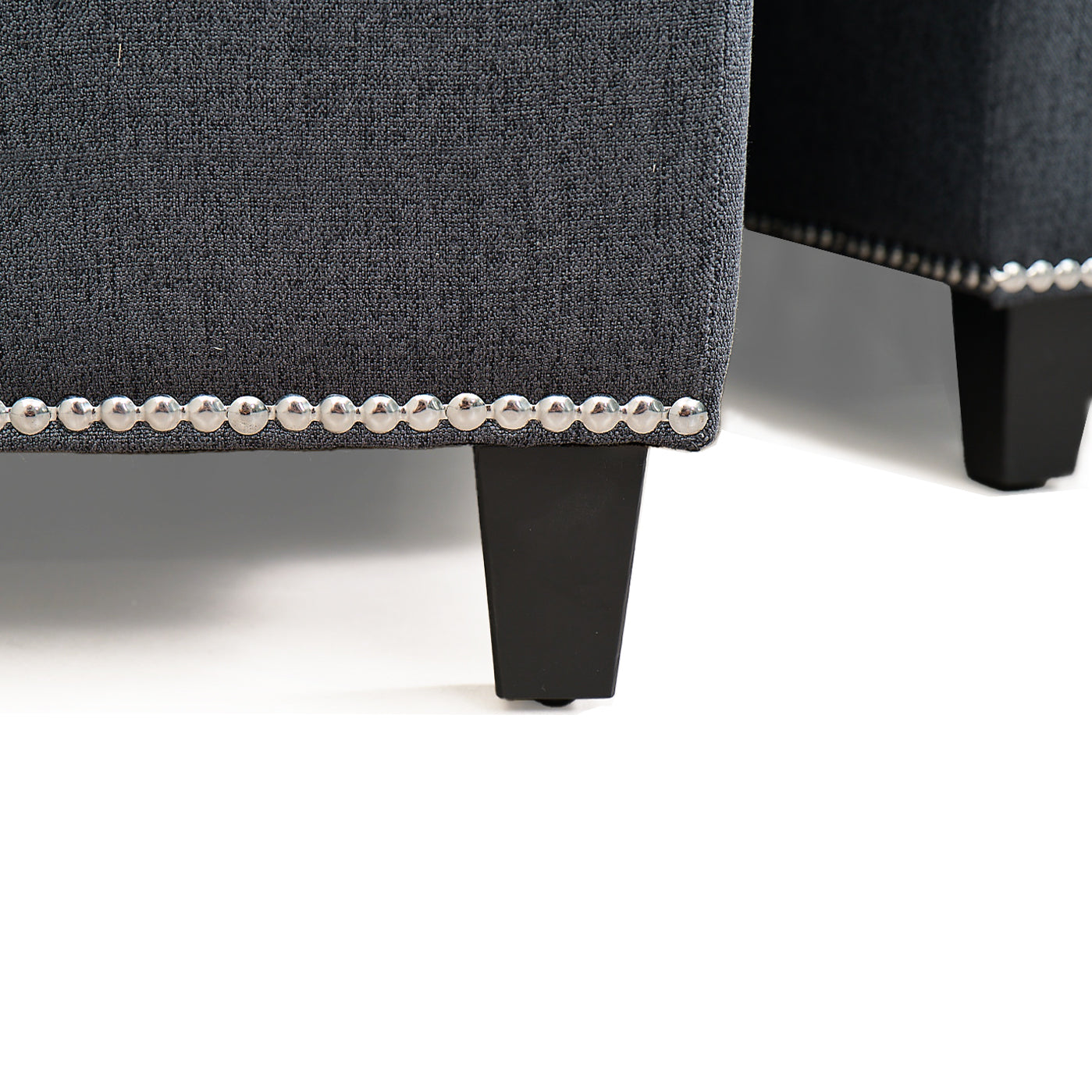 Convertible Sectional Sofa With Storage Seat 6 Seat Sofa With Reversible Chaise U Shaped Sectional Couch For Living Room,Dark Grey Black Fabric 6 Seat