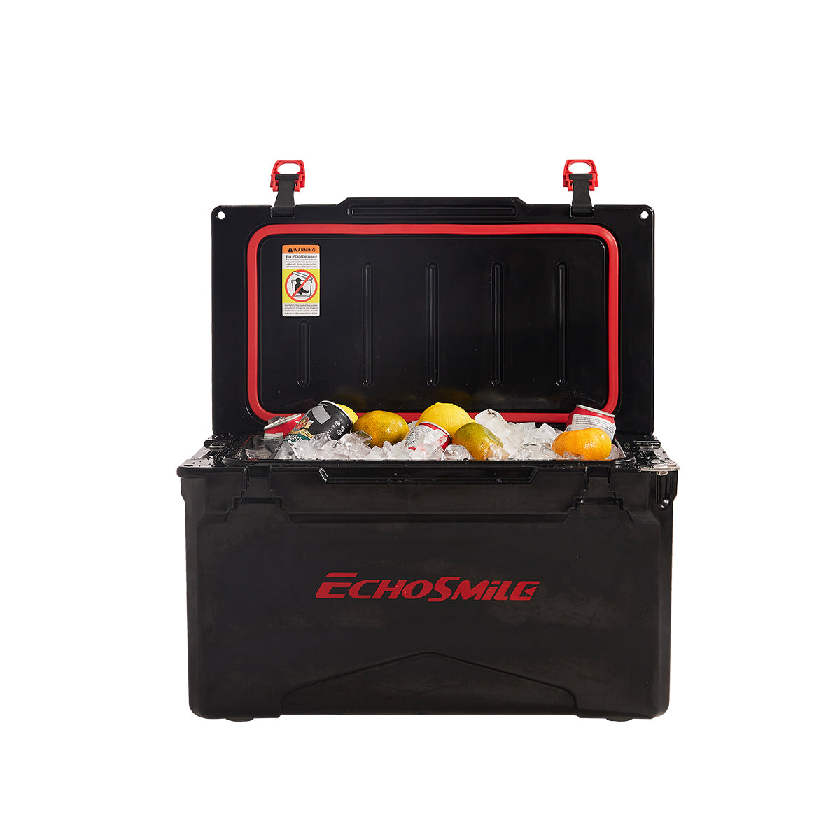 40Qt Color Black Red Buckle Black Brown Polyethylene