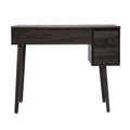Harzen Storage Vanity W Mirror Black Mdf