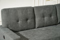 Sectional Sofa Bed L Shaped Sofa Couch Bed With Usb Port, Reversible Sofa Couch Sleeper With Pull Out Bed, Chaise With Storage, Pull Out Couch For Living Room Dark Gray Wood Fabric 3 Seat