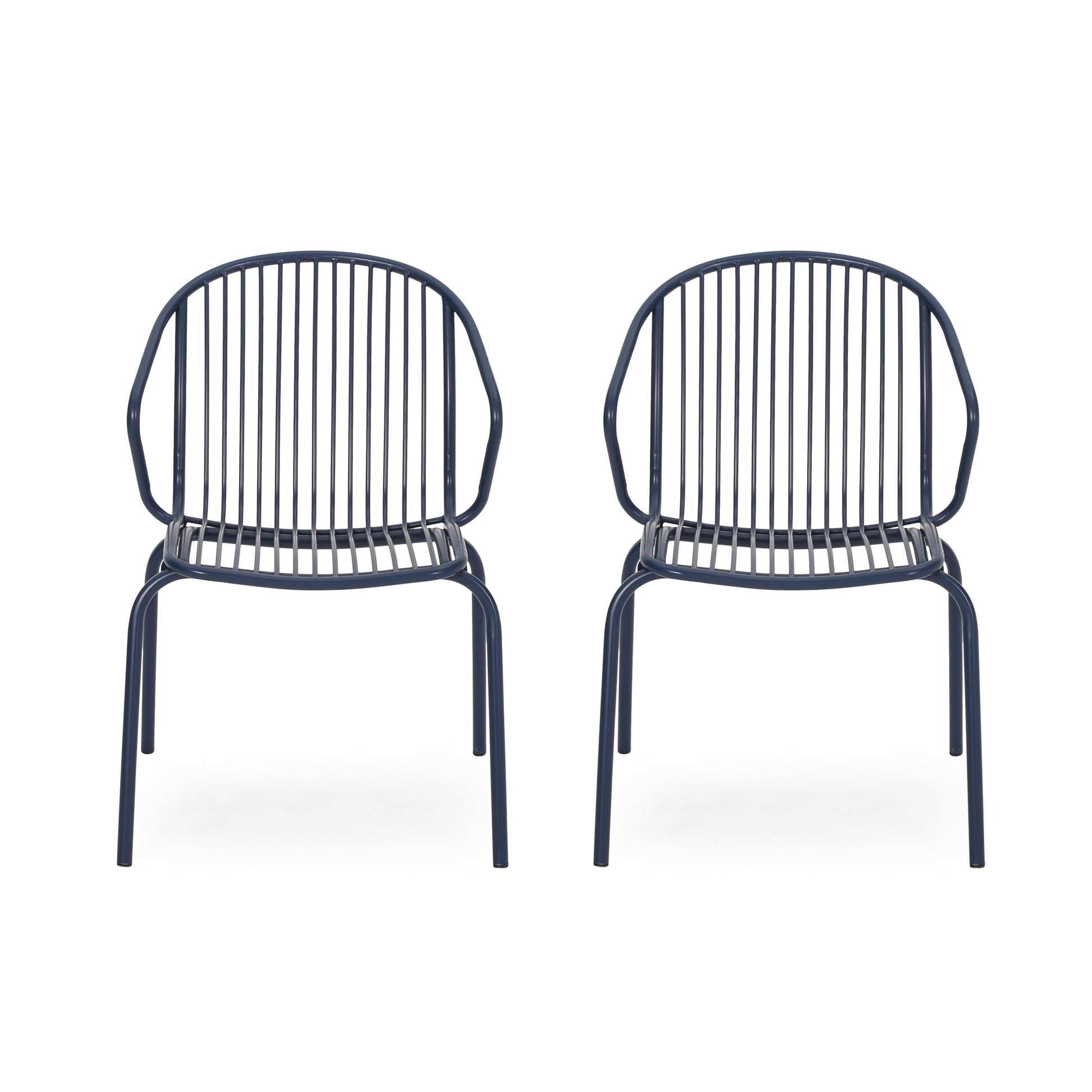 Boston Chair Navy Blue Iron
