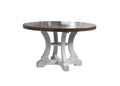 White Dining Room Wooden 1Pc Round Dining Table Elegant Design Furniture White Seats 4 White Classic,Contemporary,Traditional Rubberwood Round Rubber Wood,Solid Wood