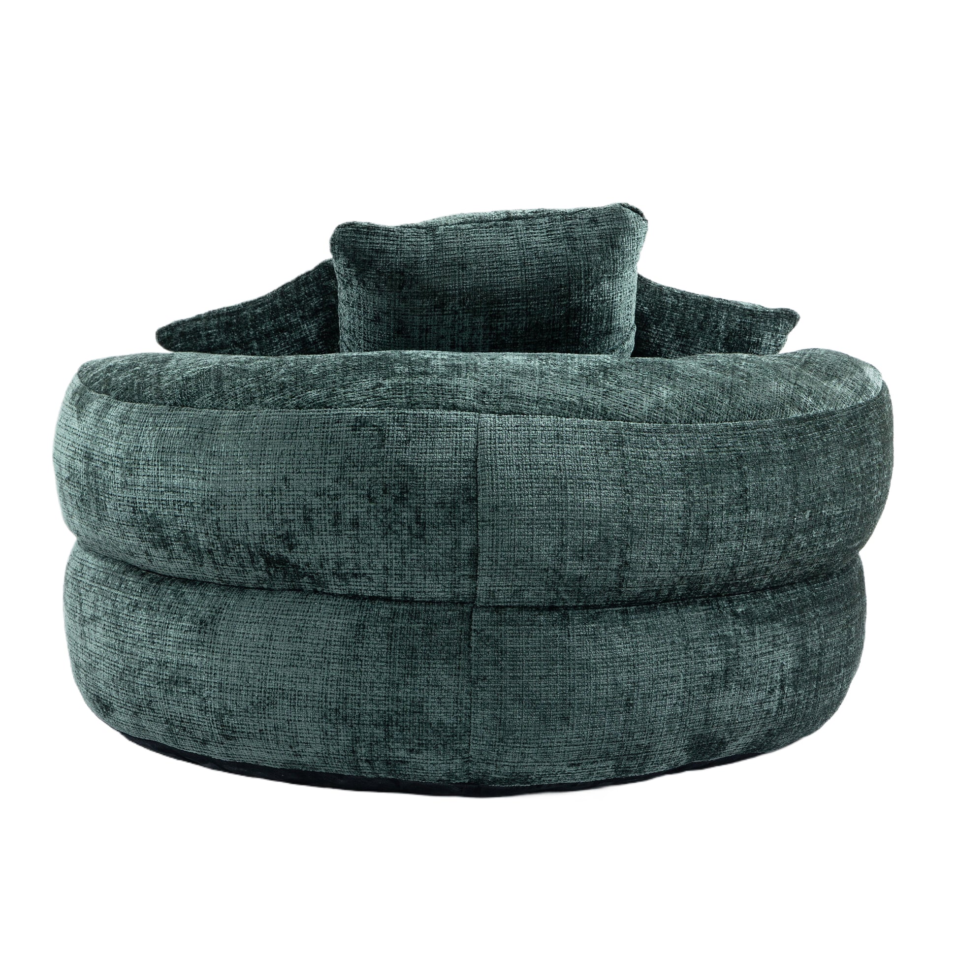 Coolmore Lazy Sofa Durable Comfort Lounger High Back Bean Bag Chair Couch With Three Pillows For Adults And Kids, Indoor & Outdoor, Single Gaming Sofa Chair For Bedroom,Office Emerald Chenille Emerald Foam Chenille 1 Seat