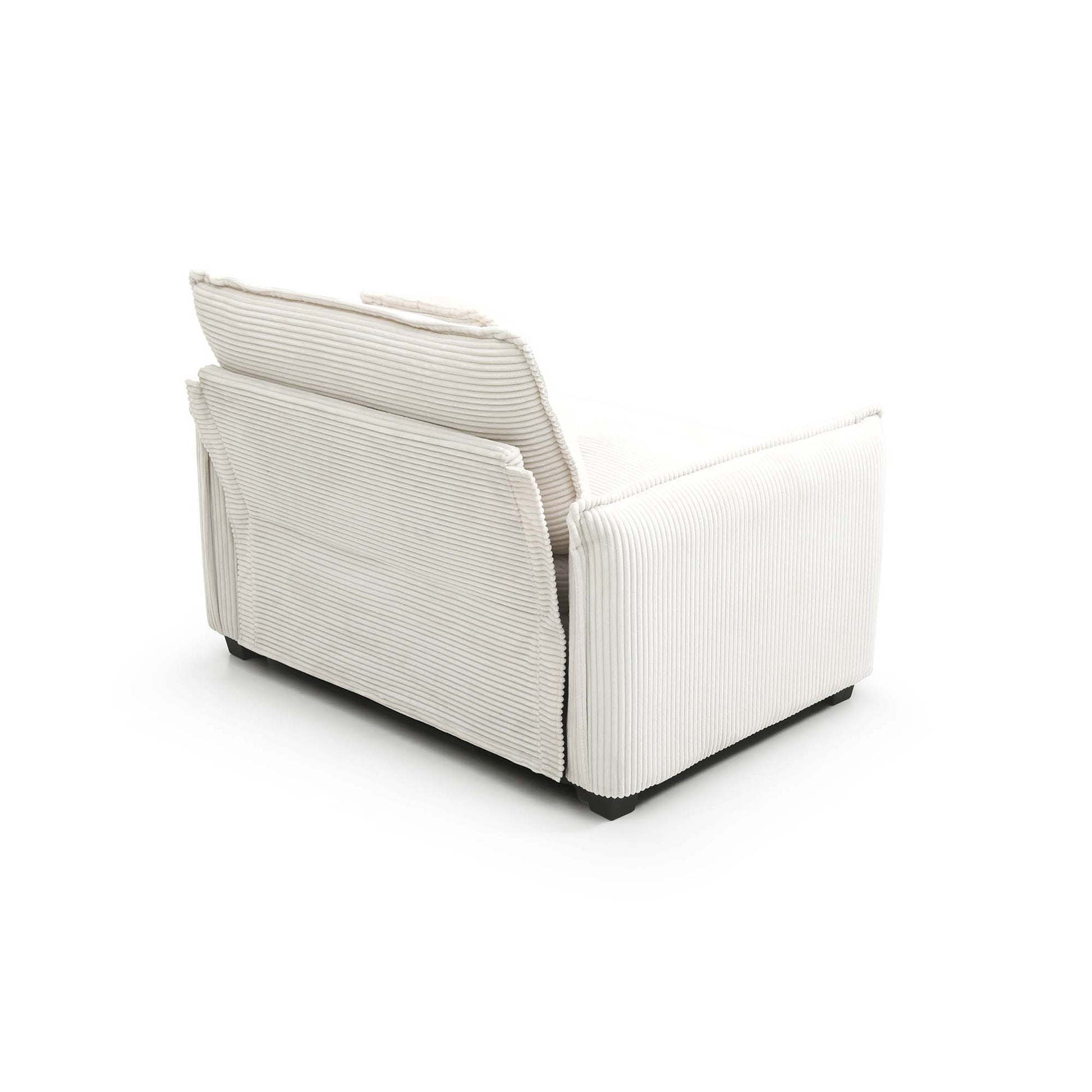 Luxurious And Sophisticated Sofa Set With Soft Cushions And Pillows, Sofa Set For Living Rooms And Clubs As Well As Home Theaters, Consisting Of Two Single Sofas And A 2 Seaters Sofas In Beige Cordur Beige Corduroy 4 Seat