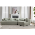 And Upgraded Extended Edition Modular Sofamodern Minimalist Style Sofa, Upholsteredfree Combination, Round Fiber Fabric, Anti Wrinkle Fabric,Dimension Extension,Green Green Polyester Primary Living Space Medium Soft Tight Back Modern Flared Arms Fiber