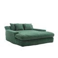 Coolmore Chenille 2 Seater Lazy Sofa With 5 Back Pillows,Comfy Sofa Deep Seat Couch For Living Room,Club Emerald Emerald Chenille 2 Seat