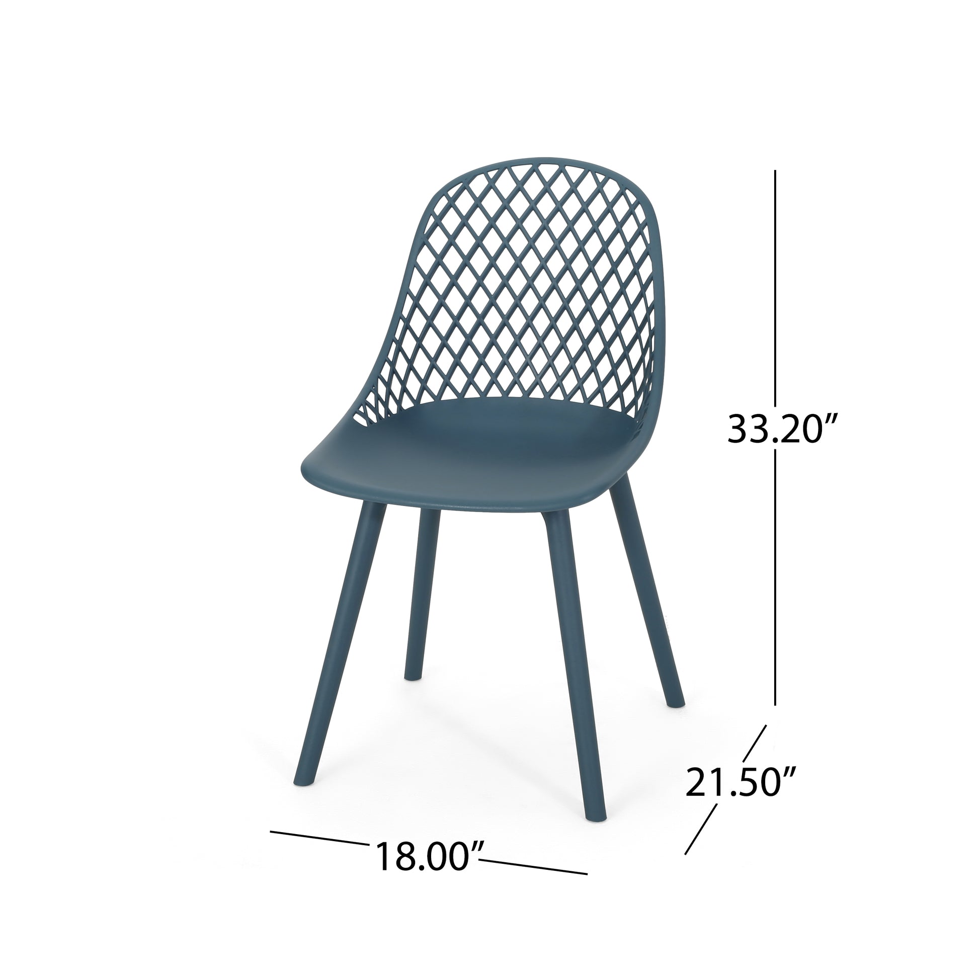 Lily Chair Green Polypropylene