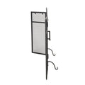 Folding Screen With Doors And 4 Pcs Tool Sets Matte Black Iron