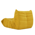Floor Sofa Bean Bag Chair For Adults Fireside Bean Bag Lounger Memory Foam Chair For Home, Office, Apartment Or Gaming Venue Yellow Polyester Primary Living Space Firm Art Deco Armless Foam Polyester Blend