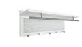 Esyspot Metal Powder Coating Hook Wall Mounted With Shelf In White White Bedroom Contemporary Chrome Metal