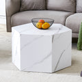 Modern Mdf Coffee Table, With Complex Texture Patterns, Style And Texture Coffee Table To Redefine Your Interior Decoration And Enhance Your Living Space, Stylish And Durable Design White Mdf