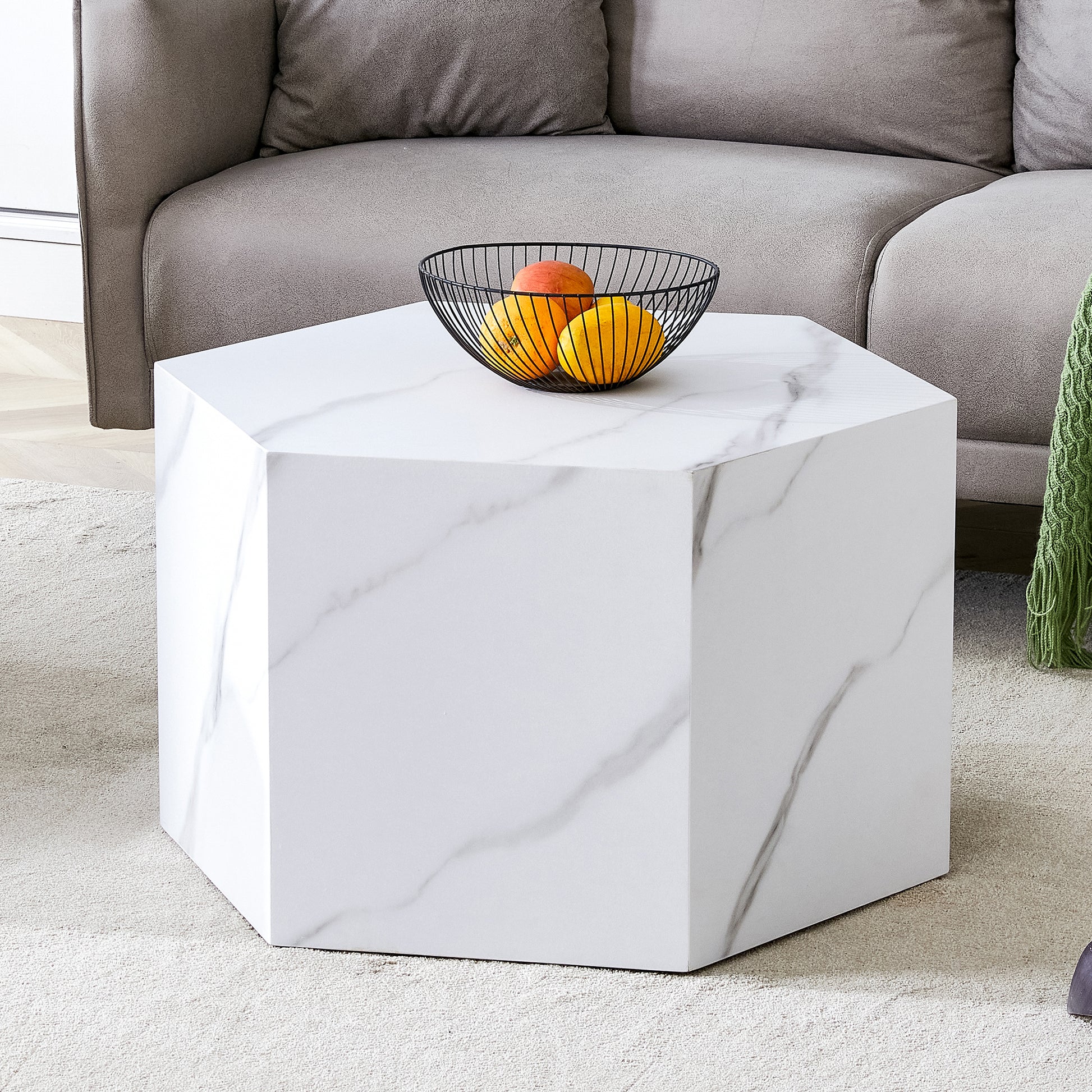 Modern Mdf Coffee Table, With Complex Texture Patterns, Style And Texture Coffee Table To Redefine Your Interior Decoration And Enhance Your Living Space, Stylish And Durable Design White Mdf