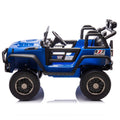 24V Two Seater Kids Ride On Truck Car W Parents Control,200W*2,Seat Width 20.28In,Four Wheel Suspension,Led Lights,Music,Mp3,Bluetooth,Two Independent Seat Belts,Suitable For Off Road For Kids Aged