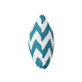 Marisol Chevron Rectangular Pillow Set Of 2 Teal Fabric