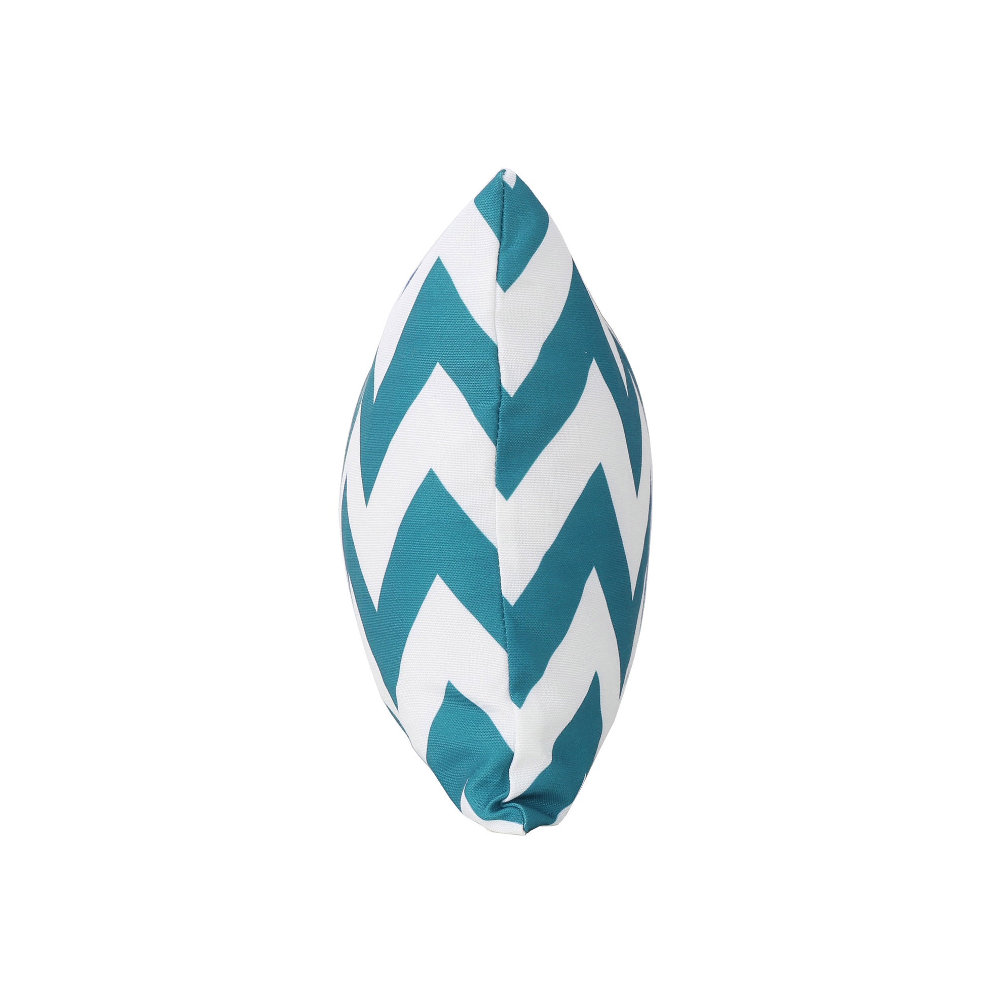 Marisol Chevron Rectangular Pillow Set Of 2 Teal Fabric