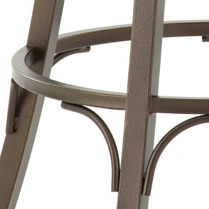 Bali Backless Swivel Bar Chair Dark Brown Dark Brown Wood