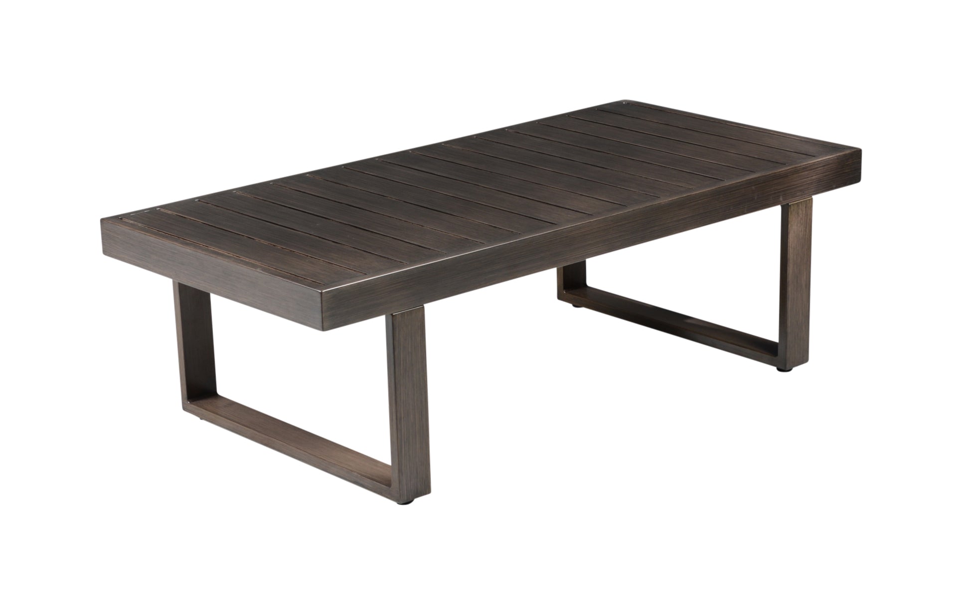 Wyatt Patio Cocktail Table Brown Brown Wood