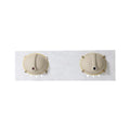 73'' Cararra White Marble Vanity Top&Ceramic Sink White Marble Marble