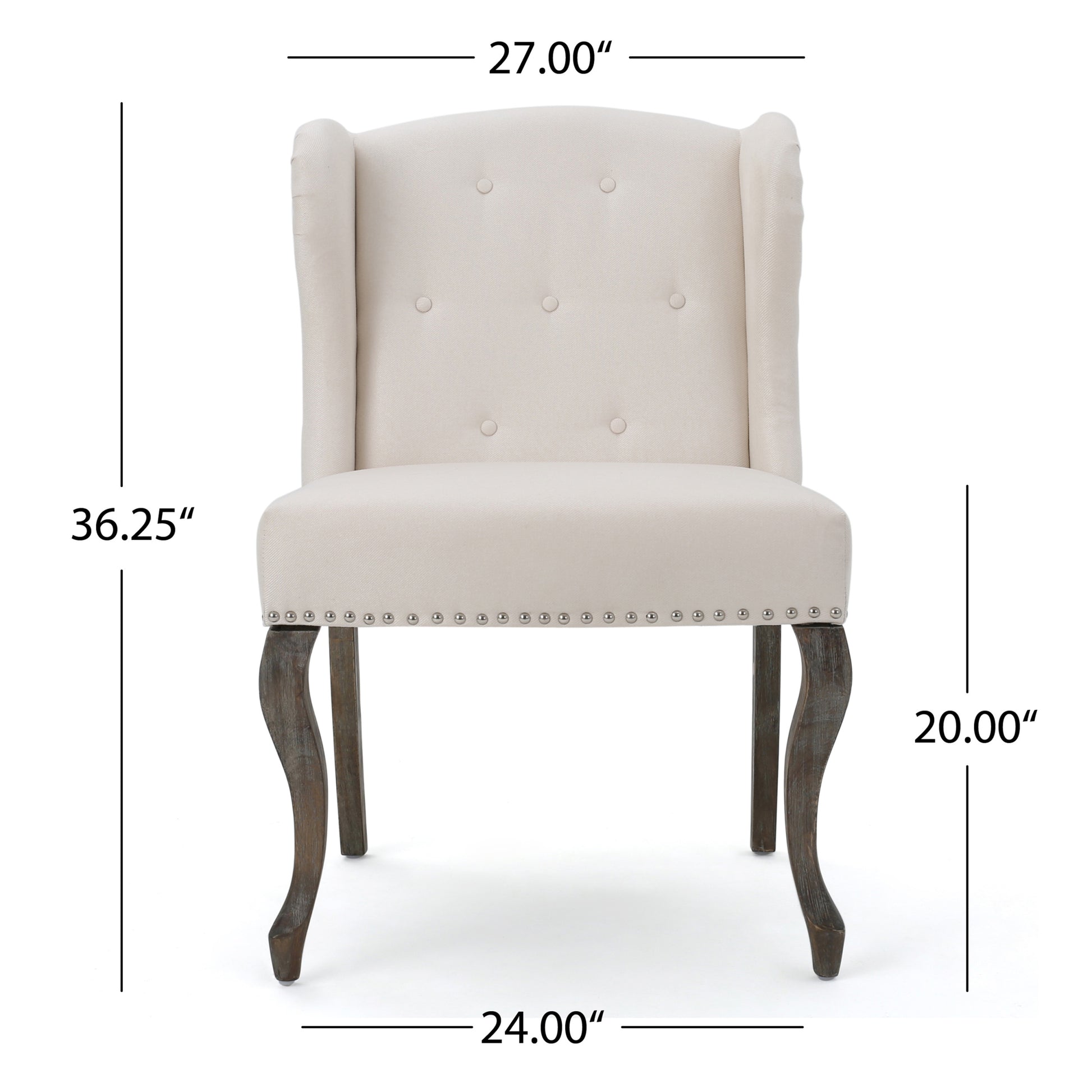 Kd Single Chair Beige Fabric