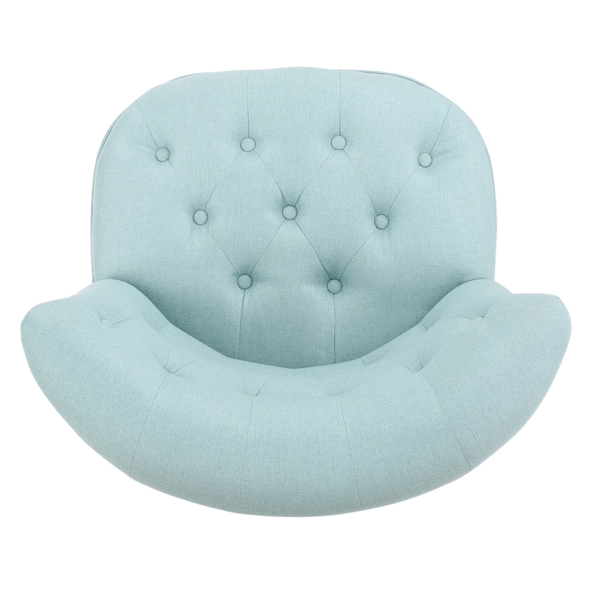 Bordeaux Tuft Chair Light Blue Fabric