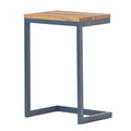 Accent Table Medium Antique Natural Nature Rectangular Wood Metal