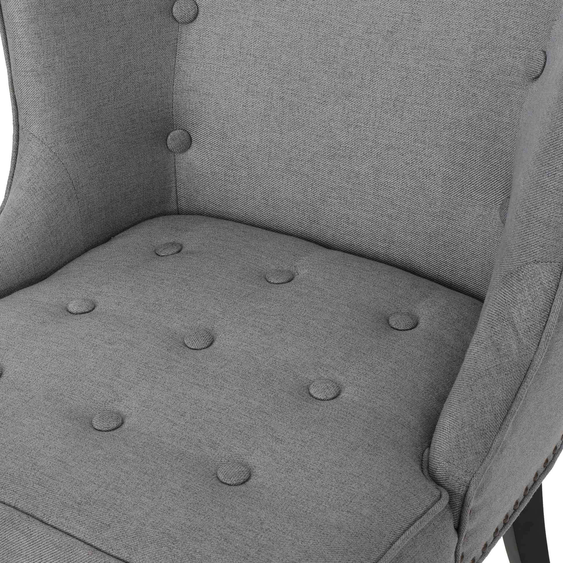 Occassional Chair Grey Fabric