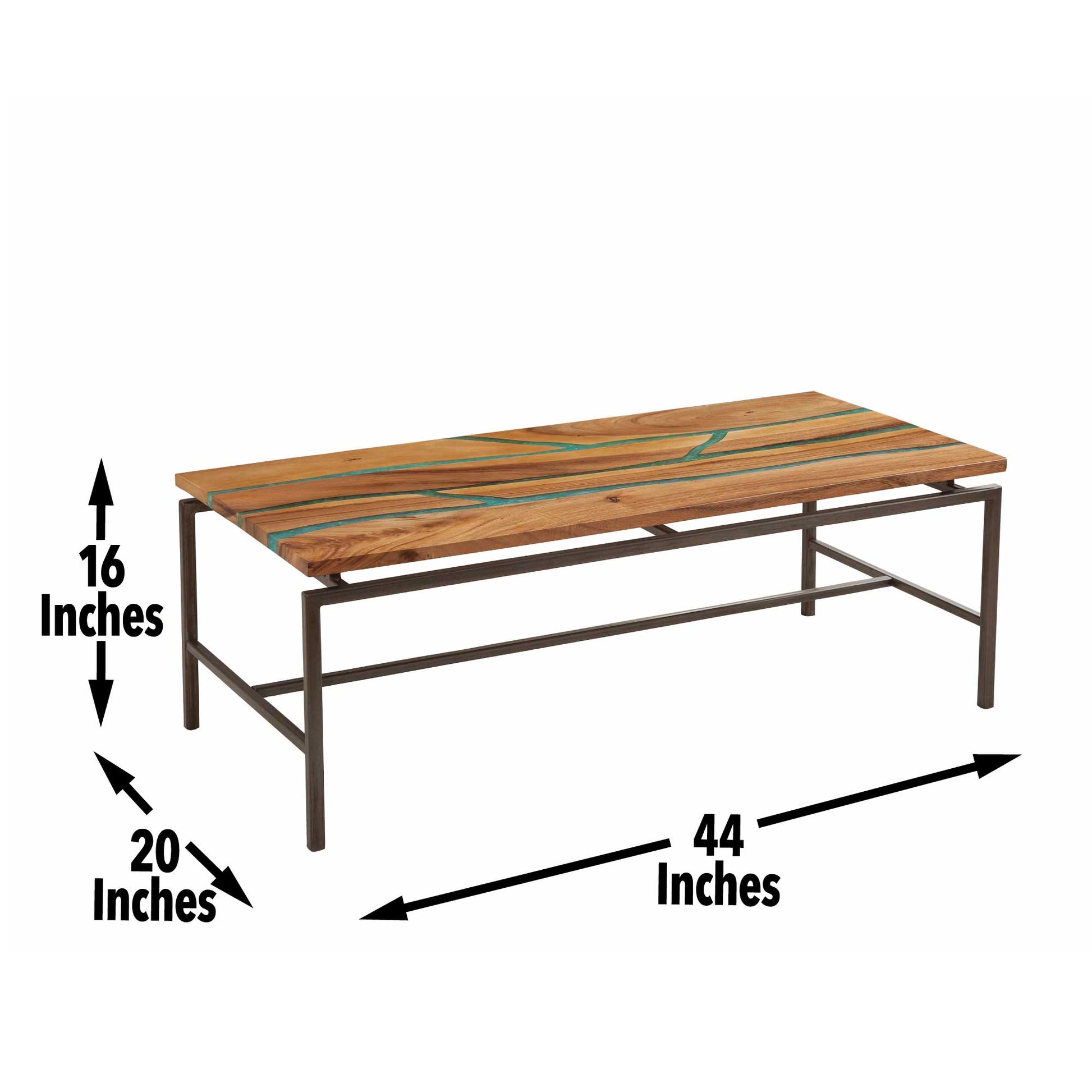 Tamra Cocktail Table Brown Brown Iron