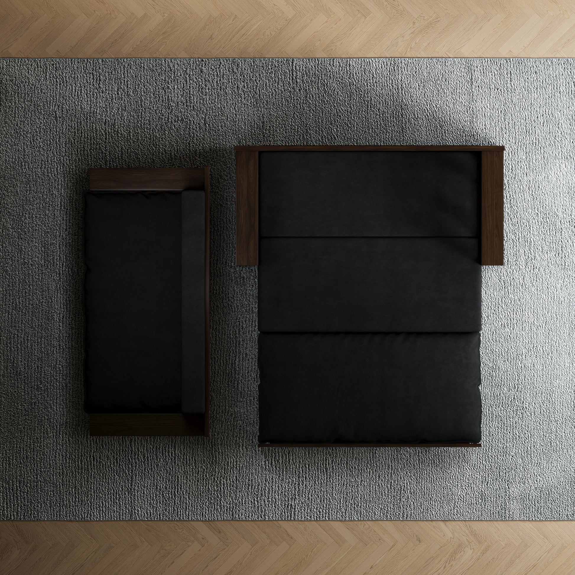 3 In 1 Convertible Sleeper Sofa Bed,Modern Velvet Loveseat Couch With Pull Out Bed,Small Beautiful Seat Futon Sofa Bed With Convertible Office Desk,Black Black Metal & Wood 2 Seat