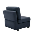 Palmilla Armless Sofa Blue Blue Polyester 1 Seat