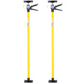 2Pack Adjustable Support Pole,Steel 3Rd Hand Support System,Support Rod For Jacks Cargo Bars Drywalls,Cabinet Jacks For Installing Cabinets,Extends From 45 To 114 Inch Yellow Steel