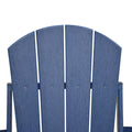 Folding Outdoor Adirondack Chair For Relaxing, Hdpe All Weather Fire Pit Chair, Patio Lawn Chair For Outside Deck Garden Backyardf Balcony, Navy Blue No Adirondack Navy Blue Weather Resistant Frame Garden & Outdoor Modern Complete Patio Sets Hdpe Hdpe